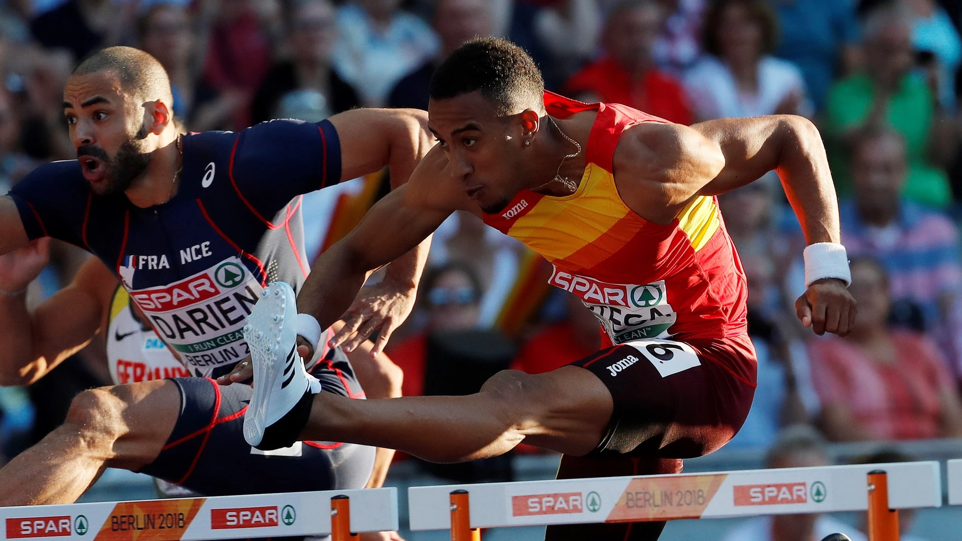 Orlando Ortega, en la prueba de los Europeos de atletismo Orlando Ortega, en la prueba de los Europeos de atletismo