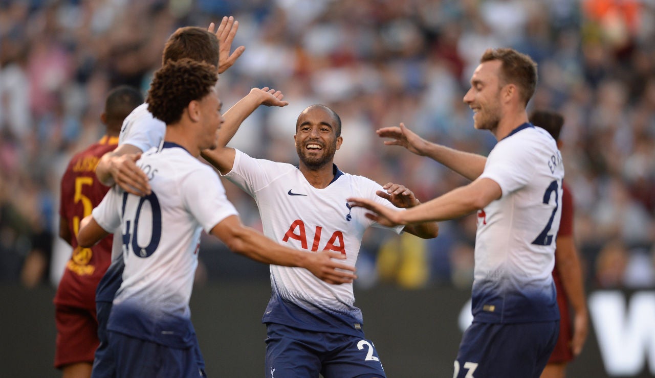 El Tottenham durante un partido de pretemporada El Tottenham durante un partido de pretemporada