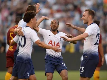 El Tottenham durante un partido de pretemporada El Tottenham durante un partido de pretemporada