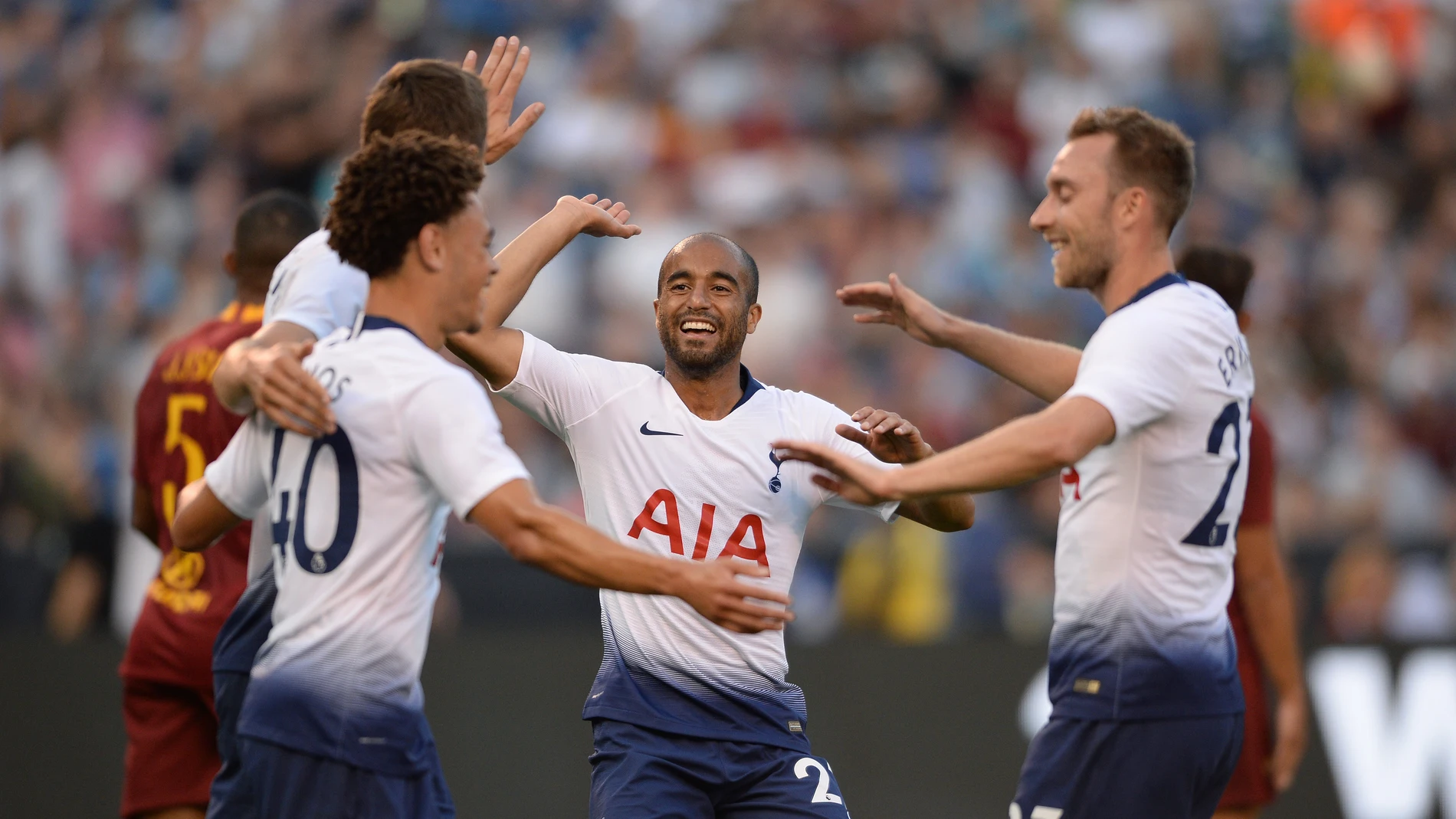 El Tottenham durante un partido de pretemporada El Tottenham durante un partido de pretemporada