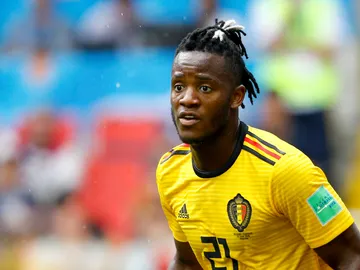 Michy Batshuayi, en un partido con la selección belga Michy Batshuayi, en un partido con la selección belga