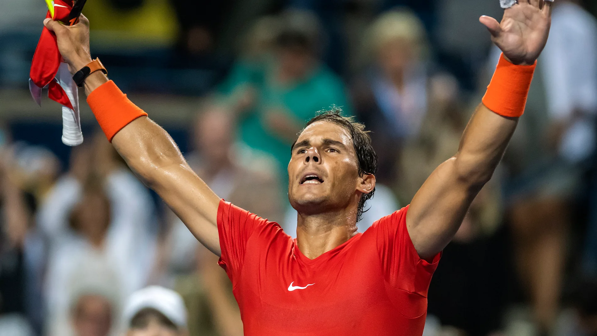 Rafa Nadal tras ganar a Wawrinka Rafa Nadal tras ganar a Wawrinka