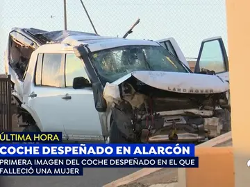 Así quedó el coche despeñado en el pantano de Alarcón Así quedó el coche despeñado en el pantano de Alarcón