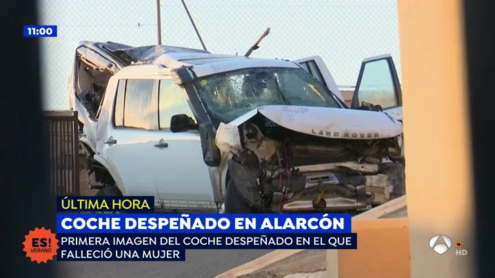 Así quedó el coche despeñado en el pantano de Alarcón Así quedó el coche despeñado en el pantano de Alarcón