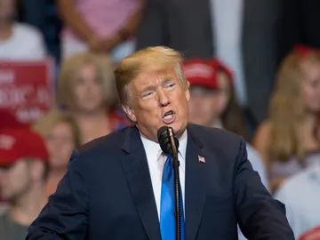 Donald Trump durante un discurso Donald Trump durante un discurso