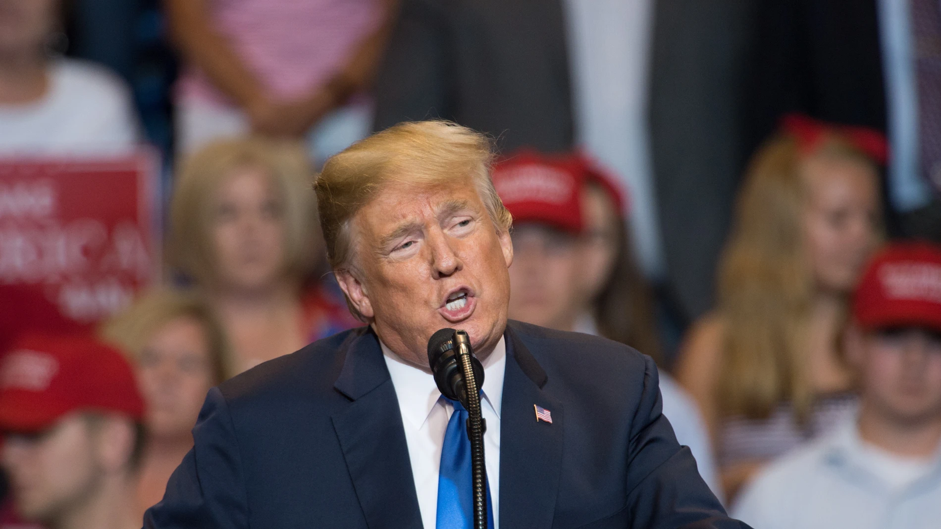 Donald Trump durante un discurso Donald Trump durante un discurso