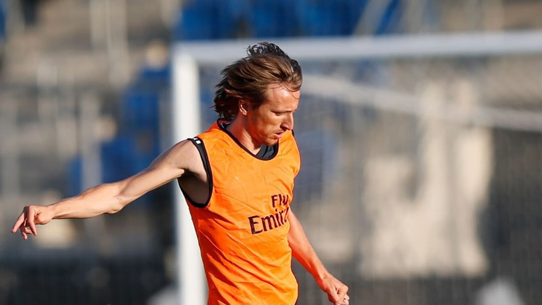 Luka Modric entrenando con el Madrid Luka Modric entrenando con el Madrid