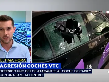 Detenido uno de los atacantes a un coche de 'Cabify' con una familia dentro en Barcelona Detenido uno de los atacantes a un coche de 'Cabify' con una familia dentro en Barcelona