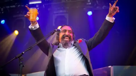 Diego El Cigala durante su polémica actuación en el Sonorama 2018 Diego El Cigala durante su polémica actuación en el Sonorama 2018