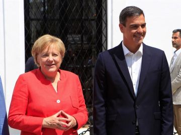 Ángela Merkel y Pedro Sánchez