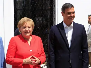 Ángela Merkel y Pedro Sánchez Ángela Merkel y Pedro Sánchez
