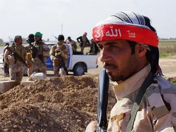 Imagen de archivo de miembros de DAESH Imagen de archivo de miembros de DAESH
