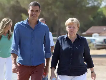 Pedro Sánchez y Angela Merkel en Doñana Pedro Sánchez y Angela Merkel en Doñana