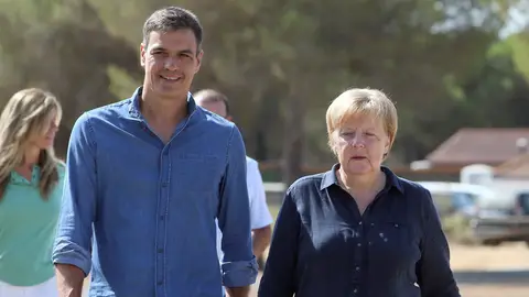Pedro Sánchez y Angela Merkel en Doñana Pedro Sánchez y Angela Merkel en Doñana