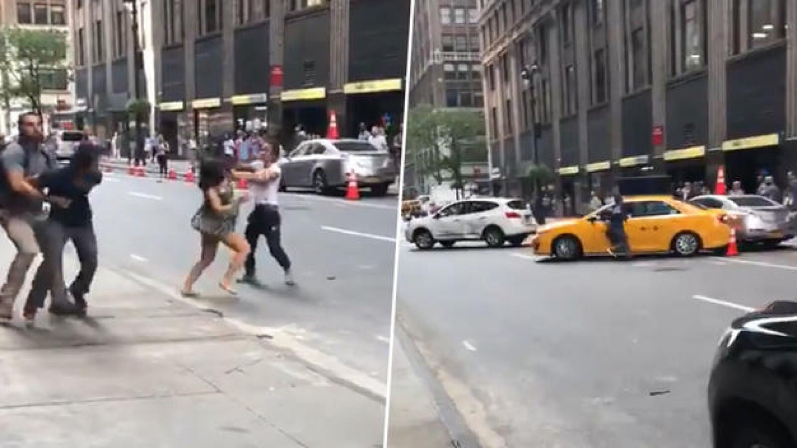 Una taxista agrede a una pareja, embiste a varios coches y trata de huir en Nueva York