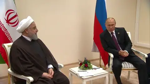 Putin y Rohaní destacan la cooperación de sus países en Siria Putin y Rohaní destacan la cooperación de sus países en Siria