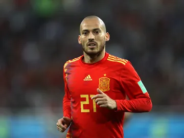David Silva, durante un partido con la Selección David Silva, durante un partido con la Selección