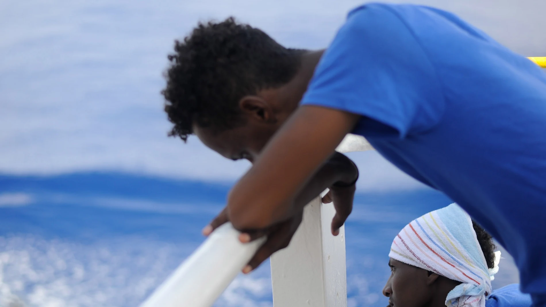 Fotografía cedida por la ONG SOS Mediterránée Fotografía cedida por la ONG SOS Mediterránée