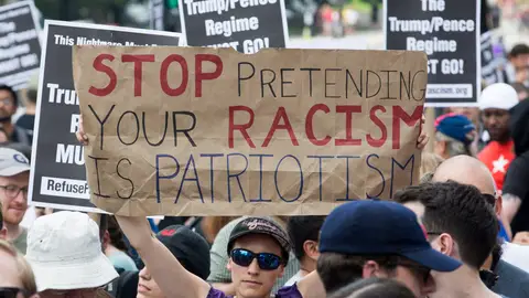 Marcha contra los supremacistas blancos en Washington, Estados Unidos Marcha contra los supremacistas blancos en Washington, Estados Unidos