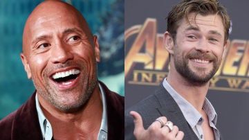 Dwayne Johnson y Chris Hemsworth
