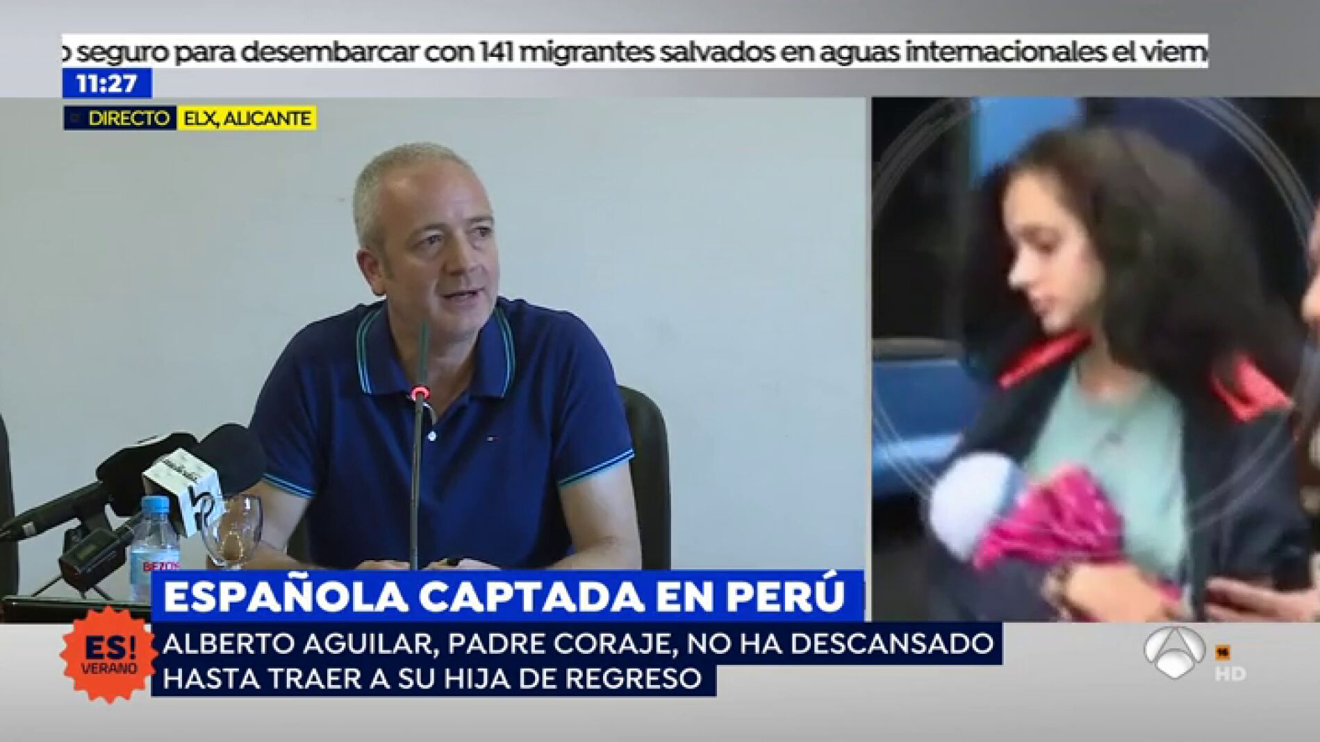 El padre de la joven captada en Per&uacute; tras su vuelta a Espa&ntilde;a: "La vuelta ha sido posible gracias a la presi&oacute;n medi&aacute;tica"