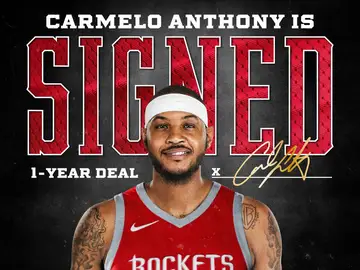 Los Rockets hacen oficial el fichaje de Carmelo Anthony Los Rockets hacen oficial el fichaje de Carmelo Anthony