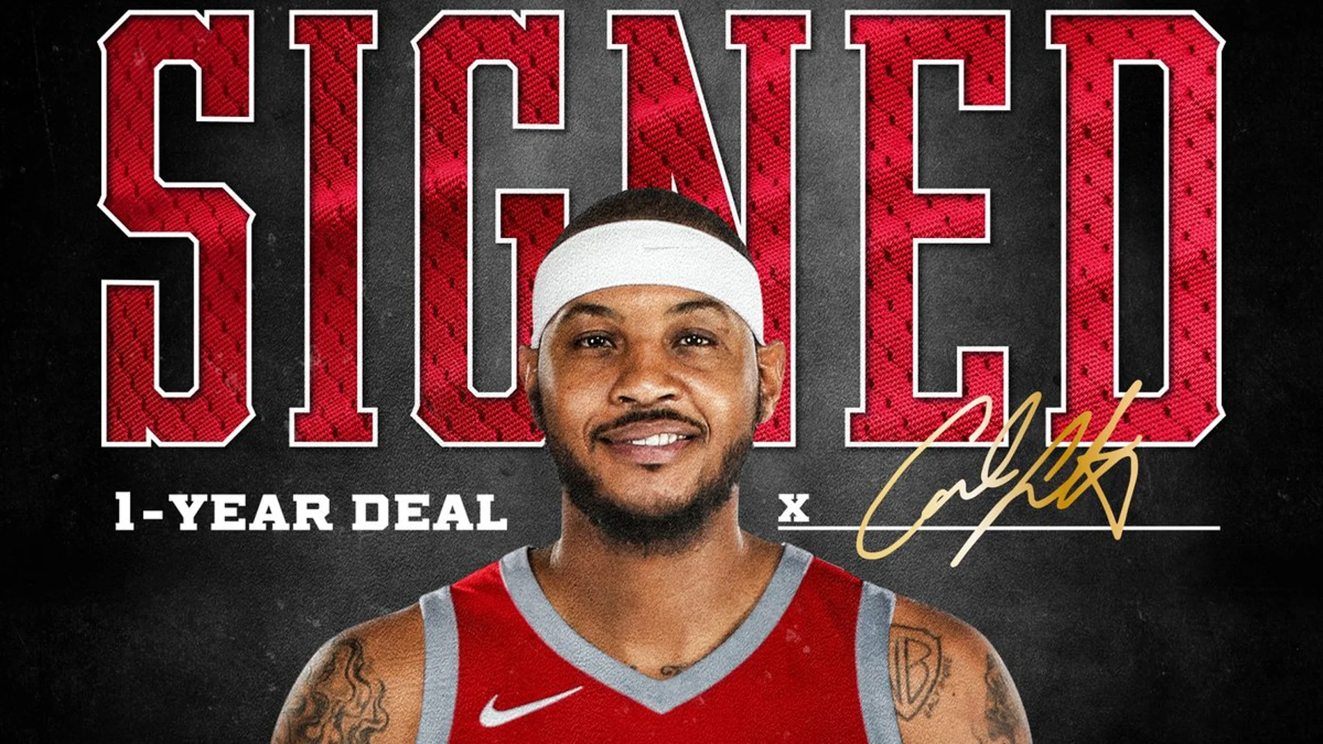 Los Rockets hacen oficial el fichaje de Carmelo Anthony Los Rockets hacen oficial el fichaje de Carmelo Anthony