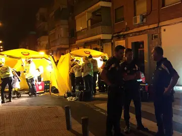 Puestos sanitarios de Samur para atender a los heridos Puestos sanitarios de Samur para atender a los heridos