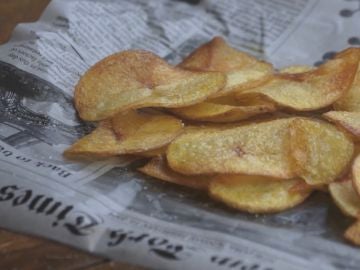 Así de bárbaras quedan las patatas fritas. Así de bárbaras quedan las patatas fritas.
