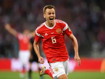 Denis Cheryshev jugando con la selección de Rusia Denis Cheryshev jugando con la selección de Rusia