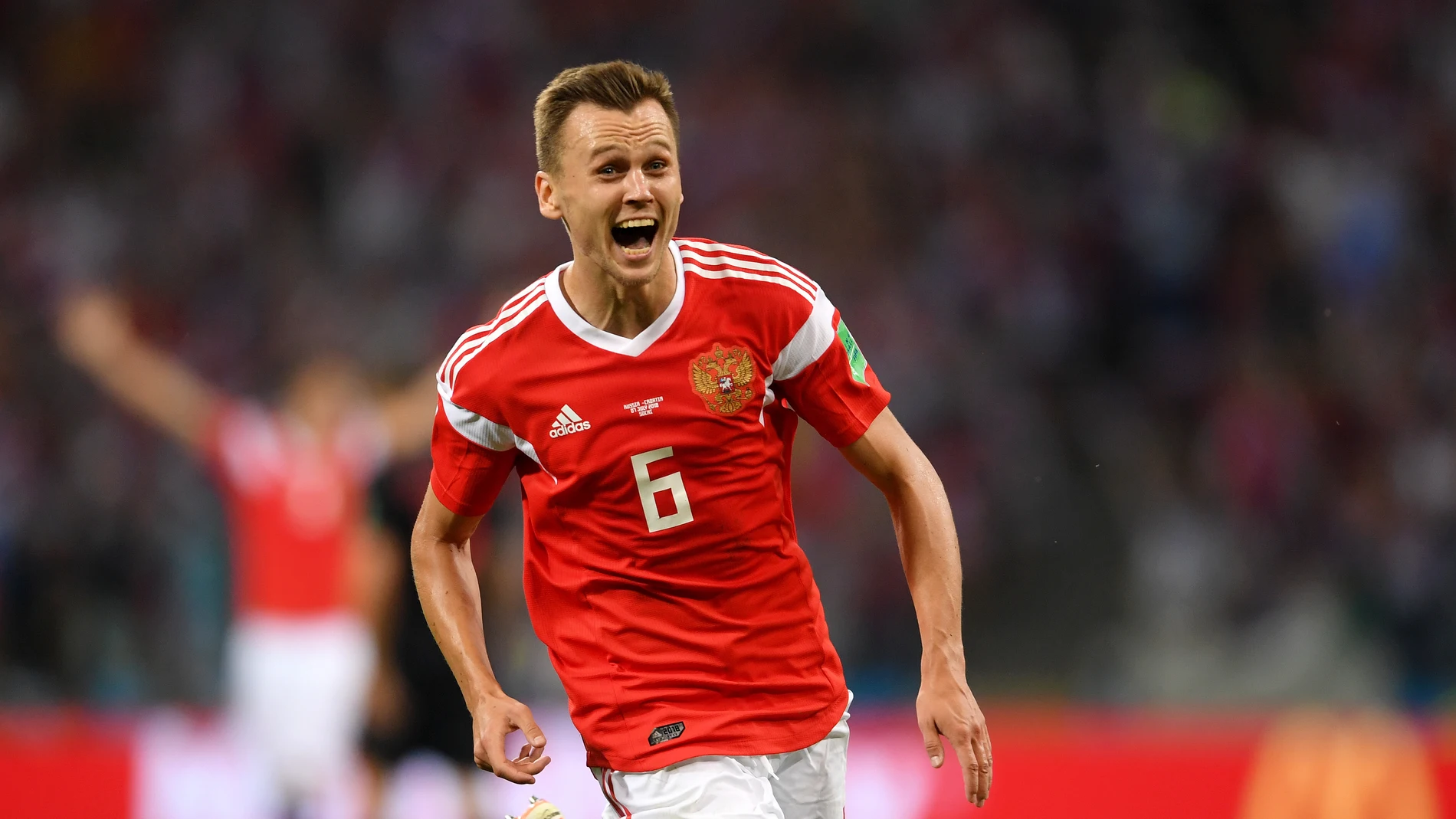 Denis Cheryshev jugando con la selección de Rusia Denis Cheryshev jugando con la selección de Rusia