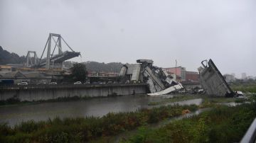 Puente derrumbado en Italia Puente derrumbado en Italia