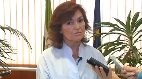 La vicepresidenta del Gobierno, Carmen Calvo La vicepresidenta del Gobierno, Carmen Calvo