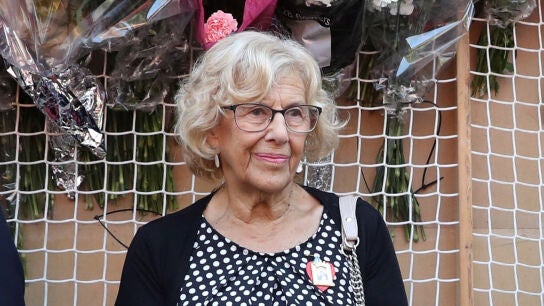 Manuela Carmena en un acto en Madrid