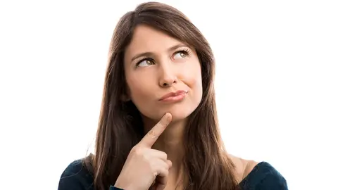Mujer pensativa Mujer pensativa
