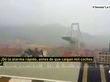 El centro de emergencias de Génova recibió varias llamadas alertando del derrumbe del viaducto 