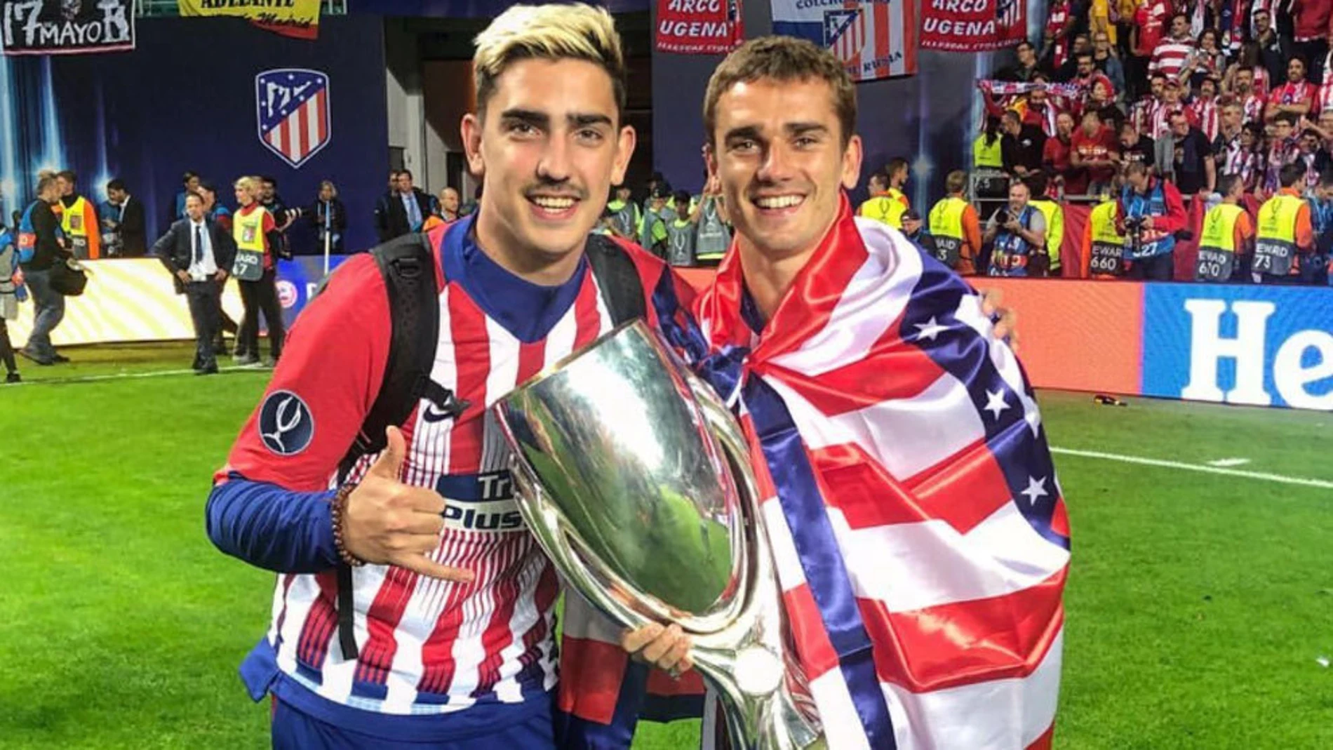 Antoine Griezmann, con su hermano Theo Antoine Griezmann, con su hermano Theo