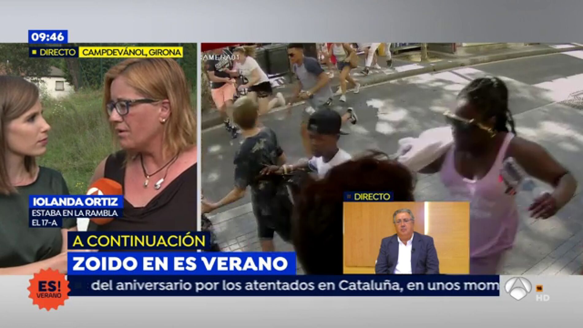 Iolanda Ortiz, testigo en las Ramblas del atentado