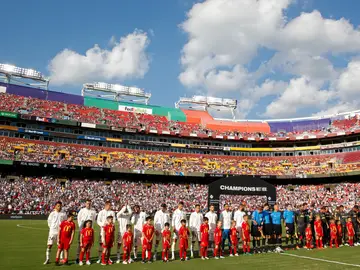 El Real Madrid jugó este verano en el FedExField de Washington DC El Real Madrid jugó este verano en el FedExField de Washington DC