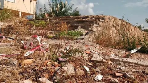 El chalet en la localidad de Alcanar (Tarragona) donde explotó el material El chalet en la localidad de Alcanar (Tarragona) donde explotó el material
