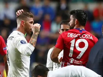 Diego Costa, con Sergio Ramos Diego Costa, con Sergio Ramos