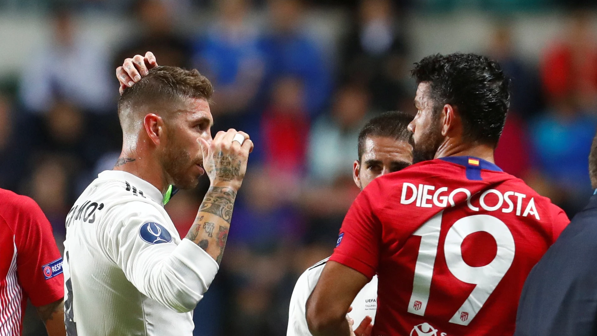 Diego Costa, con Sergio Ramos Diego Costa, con Sergio Ramos