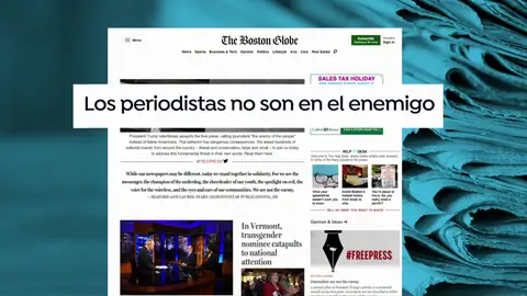 Más de 300 periódicos se alían contra Trump por sus ataques contra los medios Más de 300 periódicos se alían contra Trump por sus ataques contra los medios