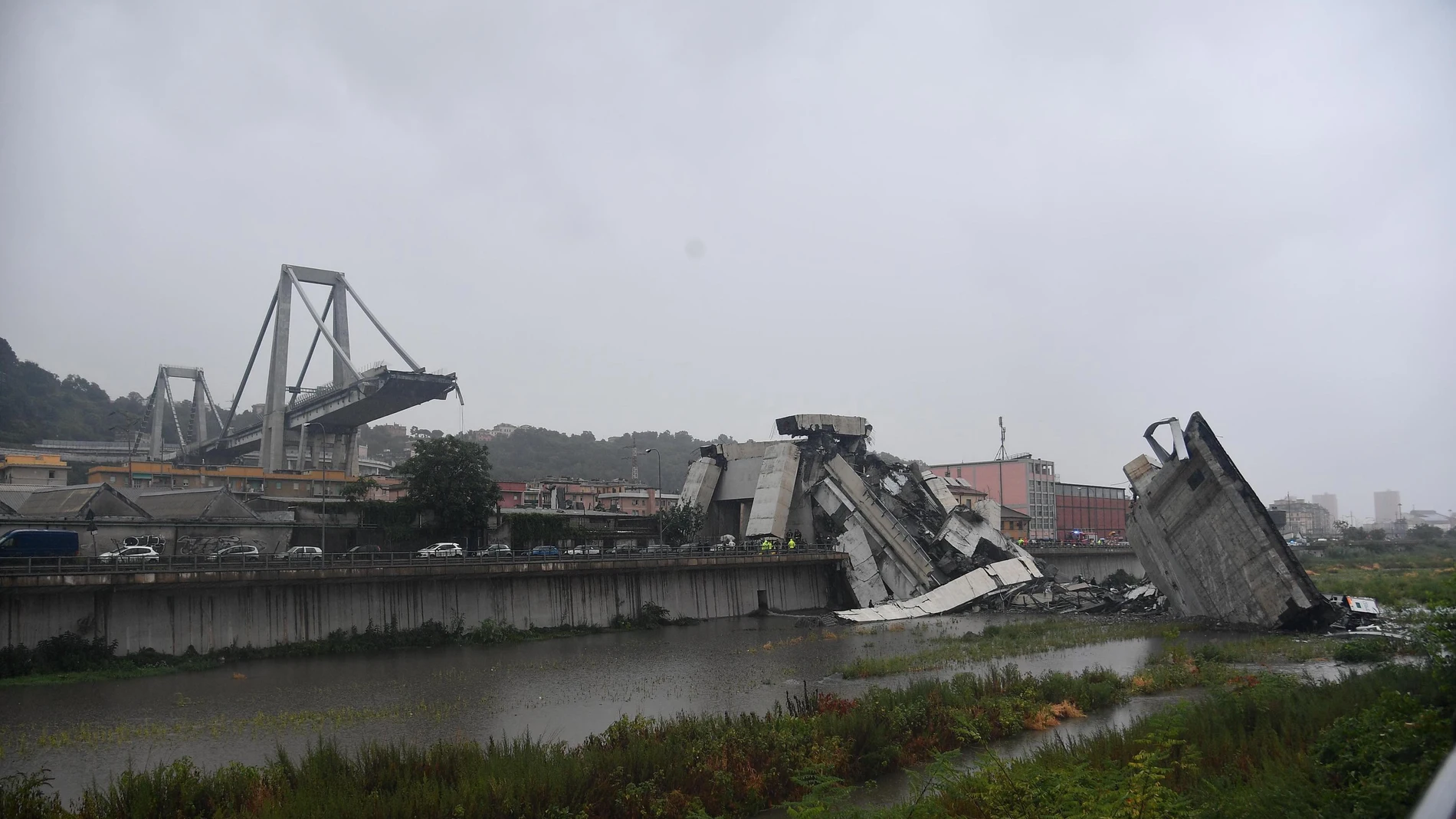 Puente derrumbado de Génova Puente derrumbado de Génova