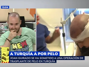 Un periodista, habitual de 'Espejo Público', nos muestra como se ha trasplantado pelo en su viaje a Turquía Un periodista, habitual de 'Espejo Público', nos muestra como se ha trasplantado pelo en su viaje a Turquía