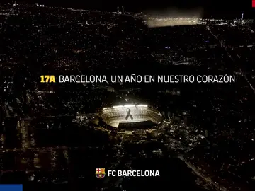El Barça homenajea a las víctimas del 17A El Barça homenajea a las víctimas del 17A
