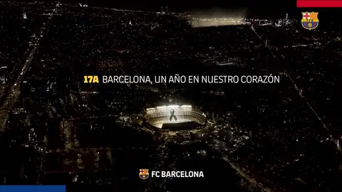 El Barça homenajea a las víctimas del 17A El Barça homenajea a las víctimas del 17A
