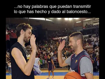 El mensaje de Pau Gasol a Juan Carlos Navarro El mensaje de Pau Gasol a Juan Carlos Navarro
