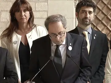 Quim Torra, en el aniversario de los atentados Quim Torra, en el aniversario de los atentados