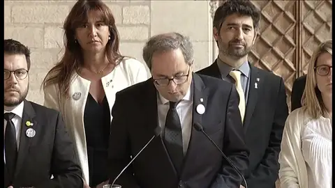 Quim Torra, en el aniversario de los atentados Quim Torra, en el aniversario de los atentados